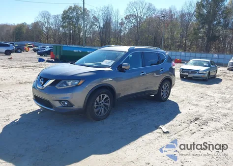 2016 Nissan Rogue Sl from USA, damaged, VIN 5N1AT2MT9GC743949
